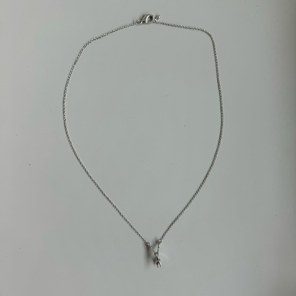 Christmas reindeer silver necklace - Picture 4 of 5